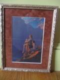 Maxfield Parrish Print Women On Cliff - Frame 14