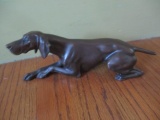 Bronze Dog Figure Signed JB 735 10