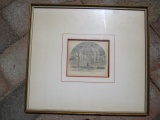 Residence of S.P. Colt Esq. Colored Engraving - Frame 12 1/2
