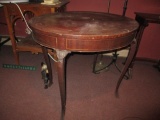 Oval Occasional Table with Inlaid Top 32