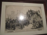 Wellington's Funeral Car Print (Not Antique) - Frame 32