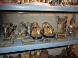 Elephant Bookends and Metal Ware