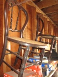 2 Caned Seat Side Chairs