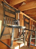 2 Stenciled Chairs and Ladderback Chair