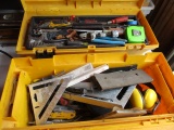 Tape Measures, Screwdrivers and Other Tools and 2 Tool Boxes