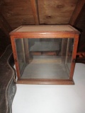 Antique Oak and Glass Case 15