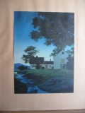 Maxfield Parrish The Village Brook Print - Frame 16 1/2