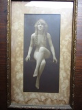 Female Nude Print (Water Stain on Bottom) Frame 12