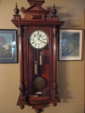 Walnut Case Regulator Clock 38