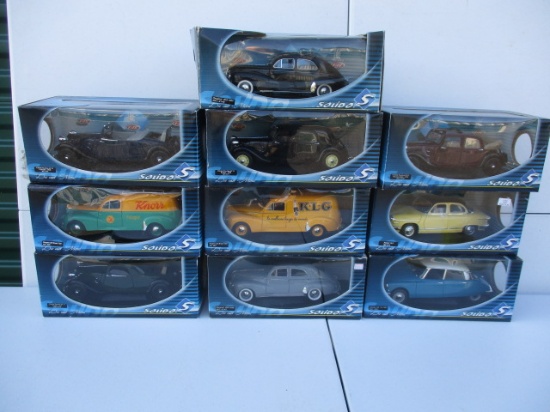 10 Solido Die Cast Cars