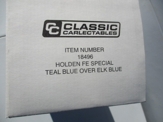 Classic Carlectables Holden FE Special Teal Blue over Elk Blue