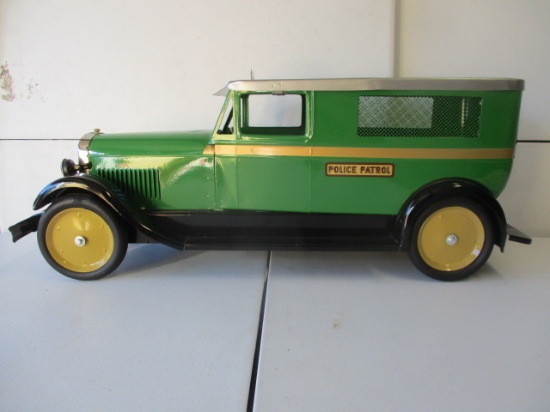 Police Patrol Paddy Wagon - Not Antique, Metal 27 1/2"