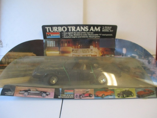 Monogram Turbo Trans AM 1/8 Scale Store Display With 25 1/2" Model Trans Am