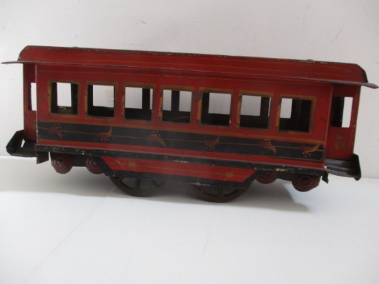 Tin Painted Trolley 1890's Patent Date - 15"