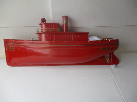 T-Reproductions-Johnson City, TN, C 2015 Toy Buddy "L" Tugboat No. 3000. Painted Pressed Steel,