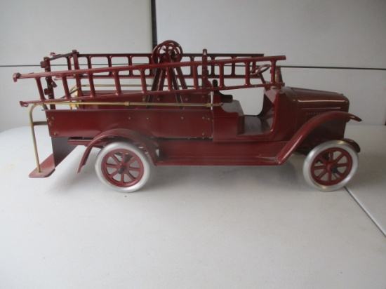 Pressed Steel Fire Truck 25 1/2" Long