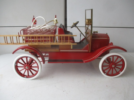 King K 1989 1920's Style San Francisco Fire Truck with Hose and Ladders Ed & Ken Kovach #90R0221 19"