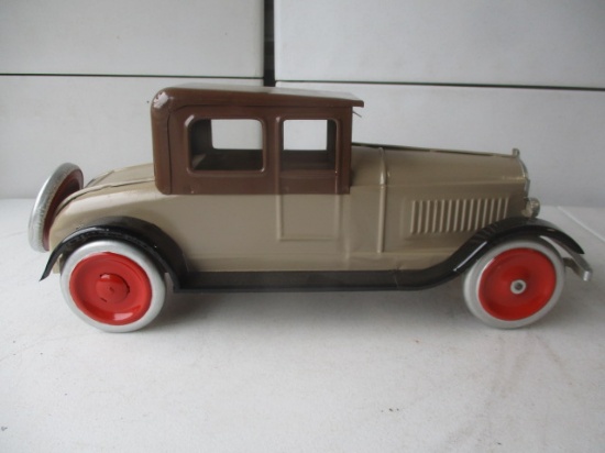 Pressed Metal Car Modern 1920's Style - 18 1/2"