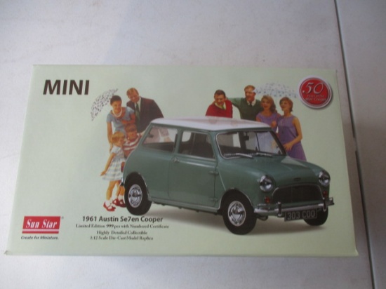 Sun Star 1961 Austin Seven Mini Cooper 1:12 Scale, MIB