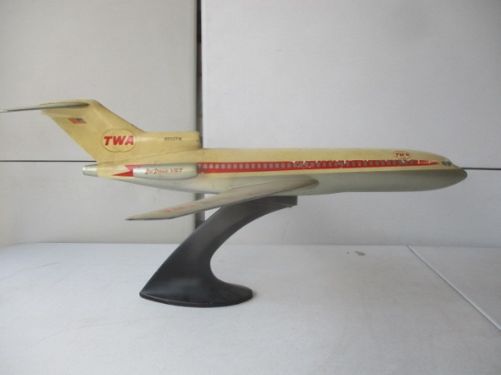 TWA 727 Promotional Composite Model - Possibly Used in a Travel Agency. 26 1/2"