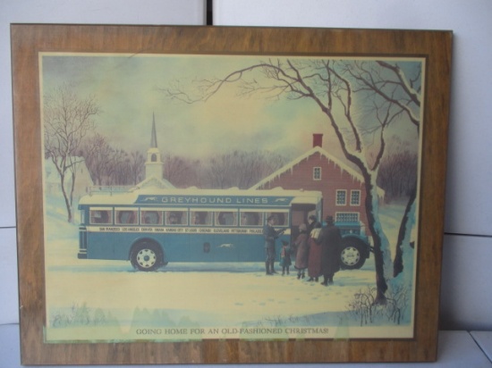 Going Home for an Old Fashioned Christmas - George A. Levy Inc. Tampa, FL 26 1/2 x 21"
