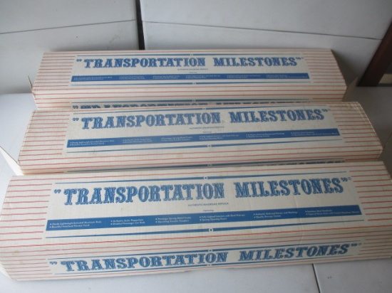 Trains by DeHanes "Transportation Milestones" 3 Santa Fe Passenger Cars - Isleta 3476,
