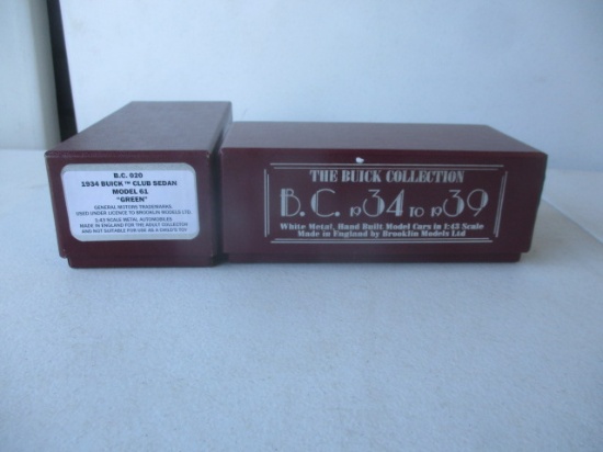 2 The Brooklin Collection 1:43 Scale - Buicks General Motors, Made in England by Brooklin Models