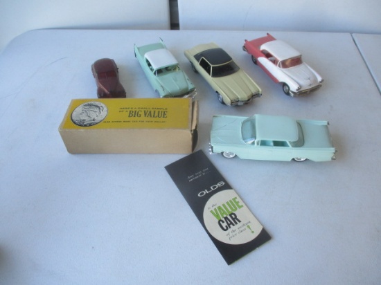 4 Oldsmobile and 1 Buick Promo Cars. The '56 is Very Clean, The Other 3 have some damage.