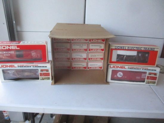 Lionel 15 Box Freight Cars and Pennsylvania Work Caboose; 12 are MIB and 4 others . O and O27 Gauge