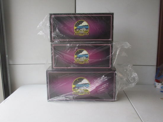 3 Assorted MTH Tin Plate Traditions 192 Merchandise Car (10-2080), 200 Series Std Gauge Hopper Car