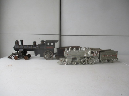 2 Cast Iron Engines; Black is 189, Silver is 857 Pennsylvania.