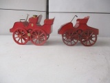 Vintage Toy Horseless Carriages, Steel Repainted