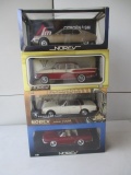 Norev - 4 Autos 1:18 Scale; Citroen Sm, Simca Chambord, Peugeot 504 Cabriolet and Renault Floride