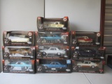 4 Die cast Promotions by F.F. Ertl Highway 61, 10-Various Model Cars including 1968 Plymouth