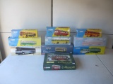 10 Corgi Diecast Buses and Streetcars; Limited Editions 1:50 Scale, 1:48 Scale Including Connoisseur