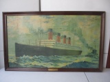 Aquitania Cunard Line in Service from 1914-1950 Troop Ship During WWI. 24 1/2