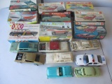 Built Models, Parts Boxes and Empty Boxes, Most are Vintage. The builts all have damage