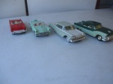 4 1950's Ford Promos: 1956 and 1957 Thunderbirds. 1955 Fairlane and 1959 Fairlane.