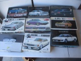 9 Assorted Fujimi, Otaki and Other Brand 1/24 Scale 1970s and 1990 Japanese Model Car Kits.