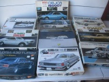 10 - 1/24 and 1/20 Scale Japanese Model Car Kits. All are Mint Unbuilt. All Toyotas and Nissans,