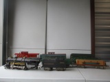 10 Pieces - American Flyer Lines Passenger Cars, Cattle Car, Gondolas and One Engine