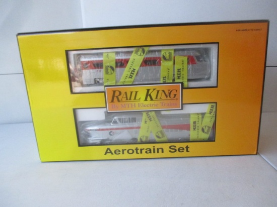 MTH Electric Trains Rail King Aerotrain Set 3-Rail Features; Operates on 0-31 Curves.