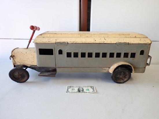 Anitque Ride on Toy Bus Keystone Co. 32" Long