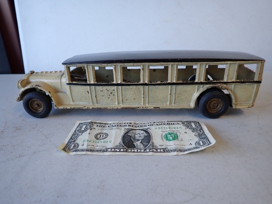 Arcade Mft. Fageol Cast Iron Bus with Drive - 12"