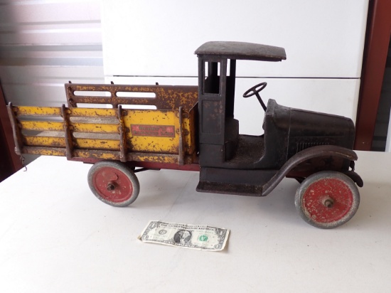 Buddy L Baggage Line Antique Truck - 27" Long