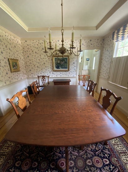 Eldred Wheeler Dining Room Table 6 Chairs