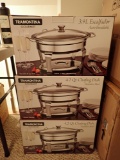 3 Tramontina Gourmet 4.2 Quart Chafing Dishes