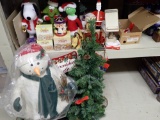 Misc. Christmas Including Glass Ornaments, Birds, Large