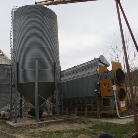 2005 GSI 1220  Airstream Propane Fired Grain Dryer, S/N G07999, VISION NETWORK DRYER Control...