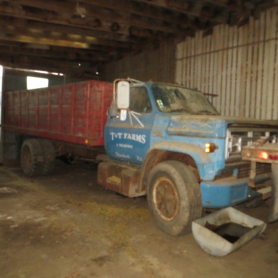 1987 GMC 6500 V-Eight SA Grain Truck, VIN 1GDT9C4W4HV520182, AS IS